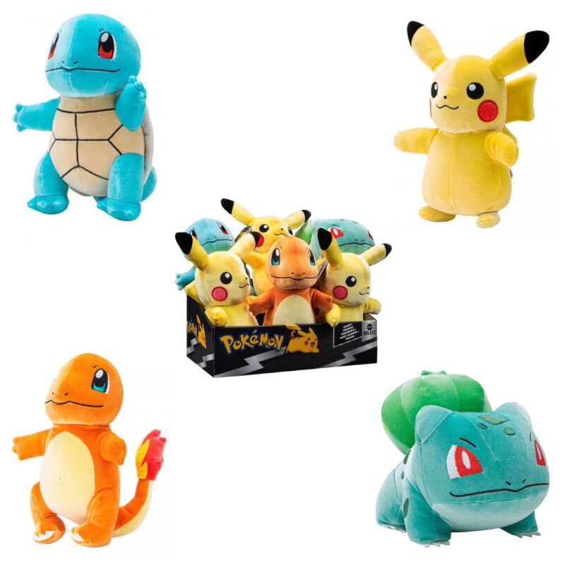 (Mis 2) POKEMON Peluche (Velluto) 21cm In espo da 6pz 4ass…x6