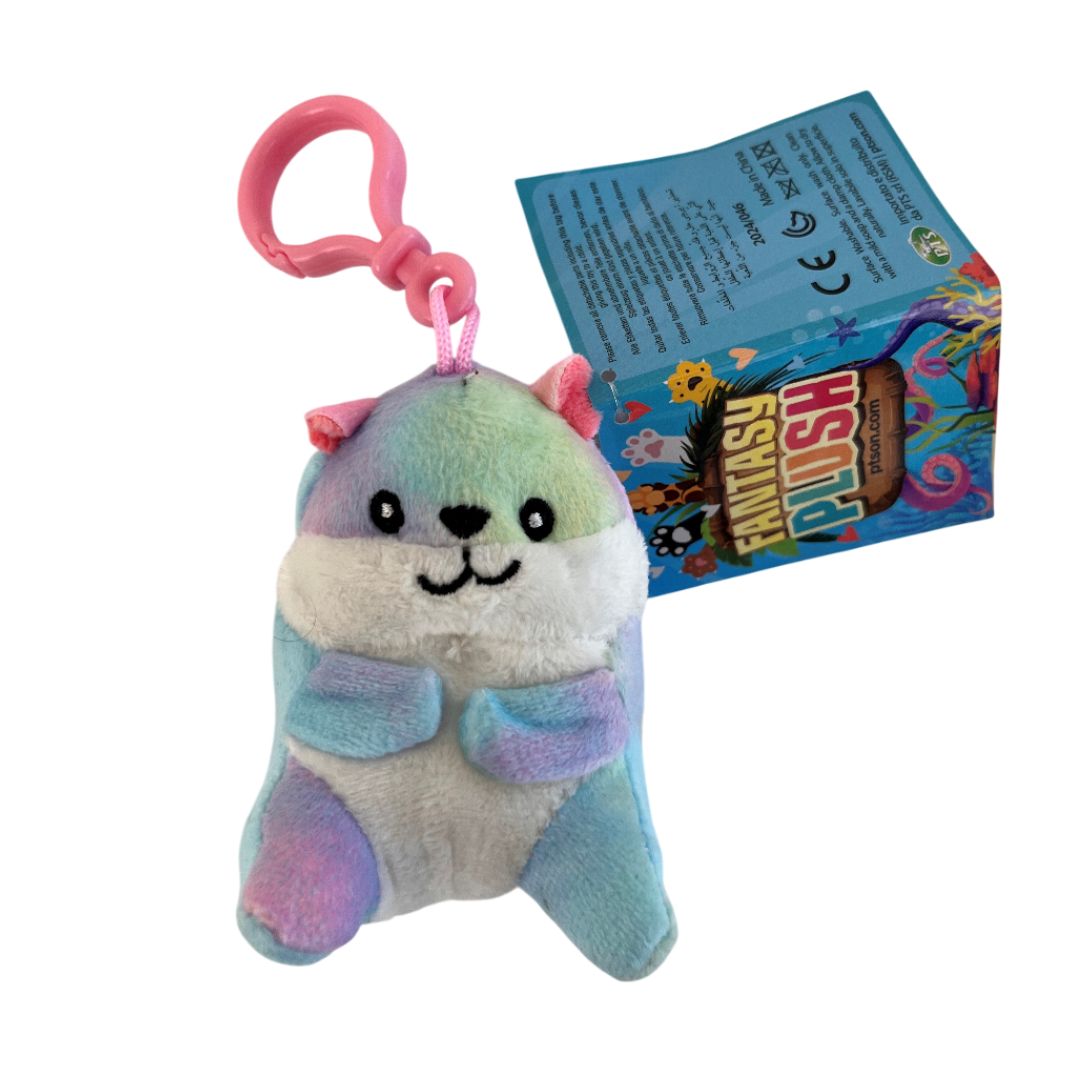 (Mis 0) CRICETO ARCOBALENO Peluche 8cm c/Bagclip…x24…x642
