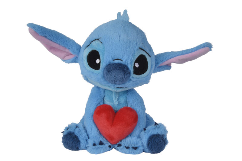 (Mis 3) STITCH – Stitch seduto con cuore Peluche 25cm…x6