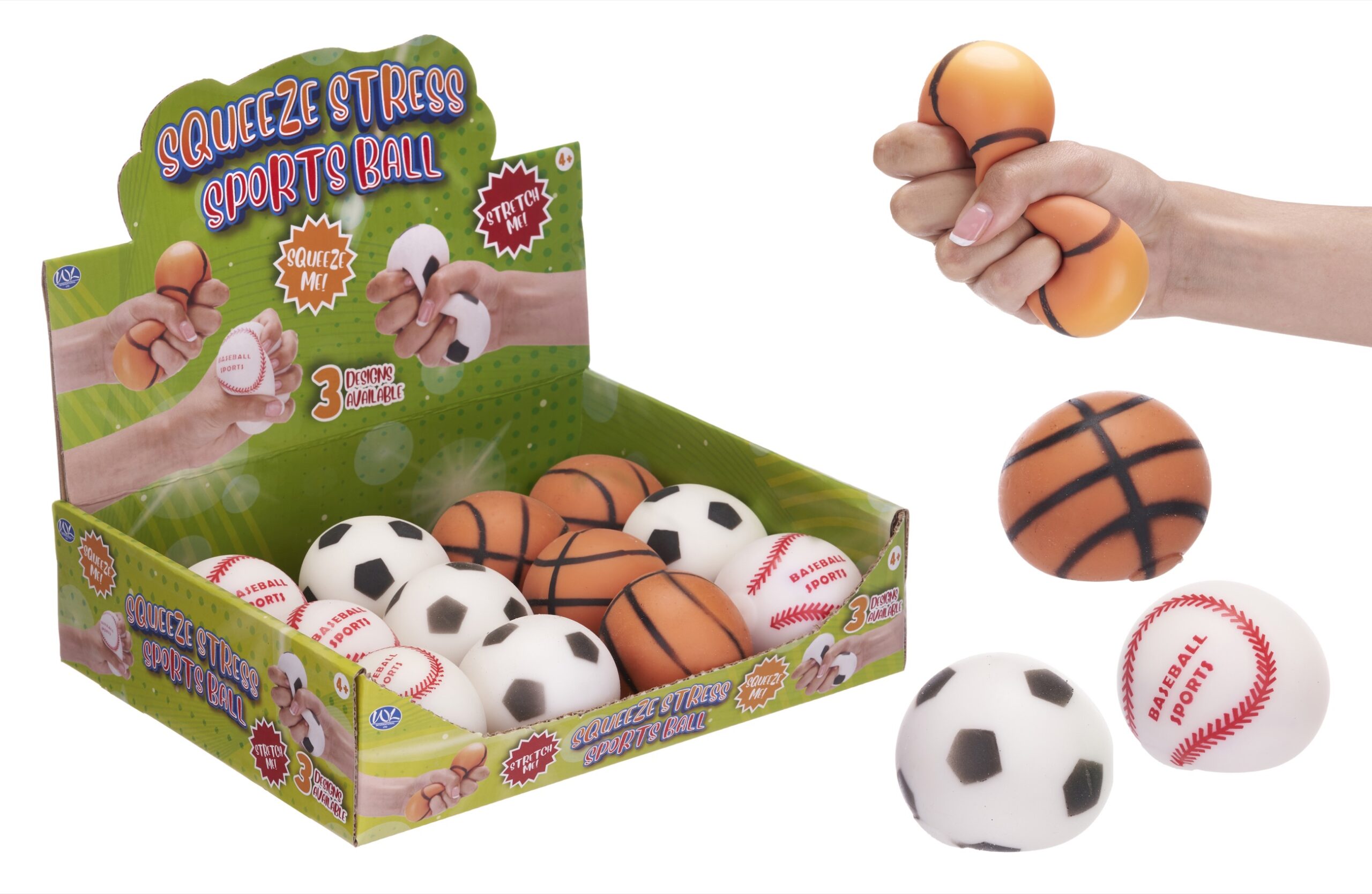 SPORT BALLS SQUISHY 7cm In espo da 12pc 3ass…X12…x192