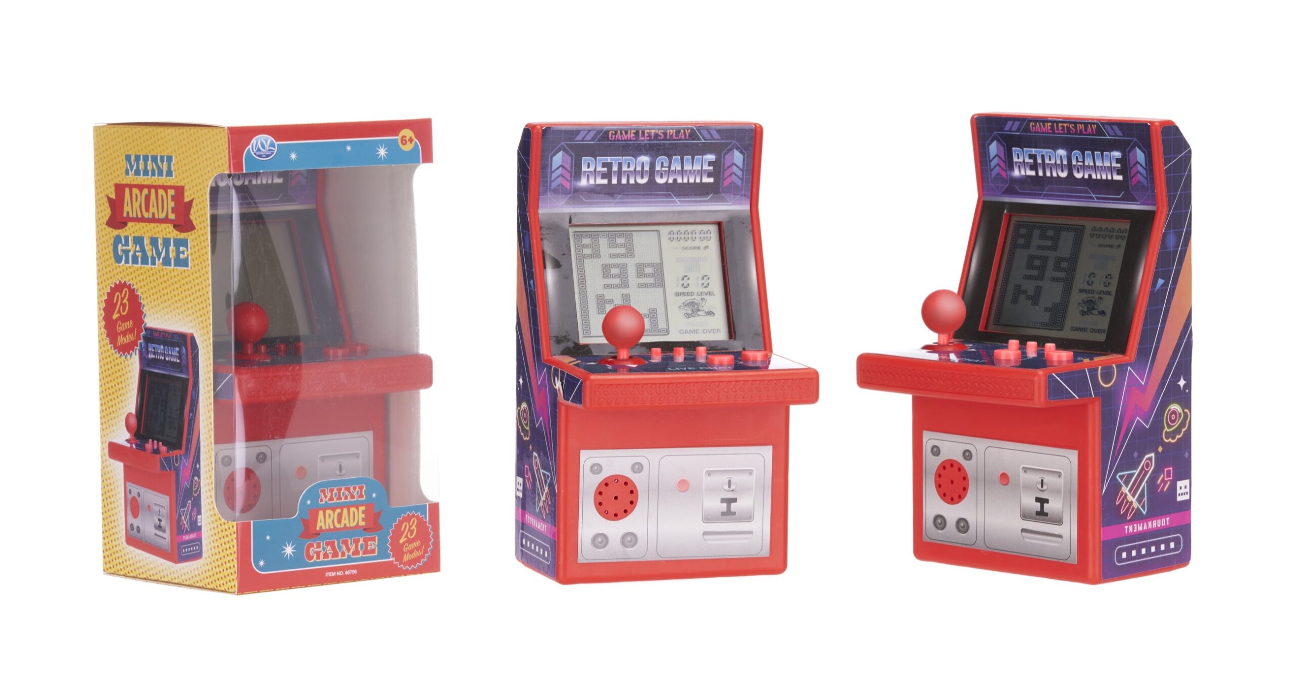 MINI RETRO ARCADE GAME MACHINE 23 giochi in uno – In box 9x16cm …x48