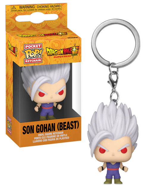FUNKO POP DBSSH Gohan Beast Portachiavi in box…x12
