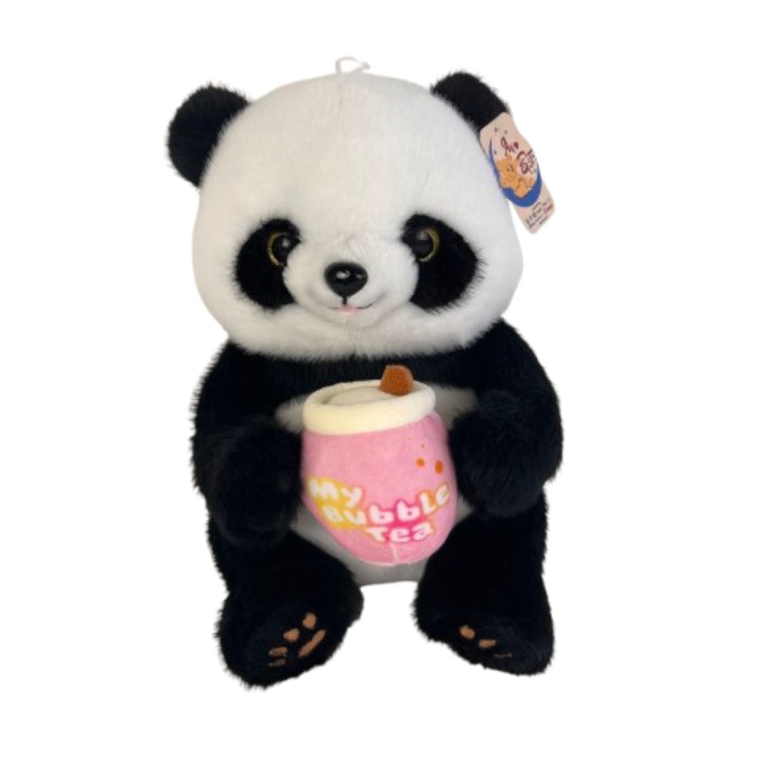 (Mis 3+) PANDA Con Bubble Tea Peluche 26cm…x6…x36