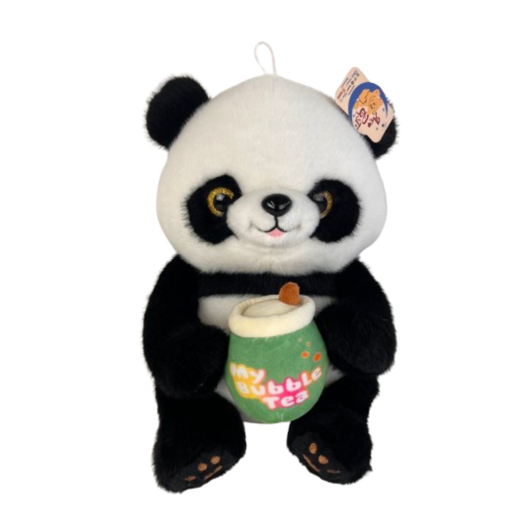(Mis 5) PANDA Con Bubble Tea Peluche 30cm…x6…x30