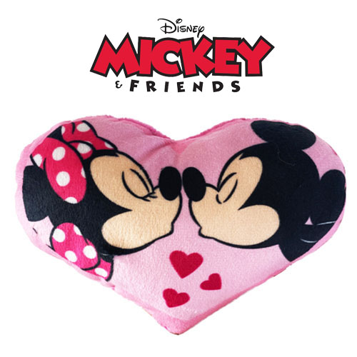 (Mis 1) DISNEY – Minnie & Mickey Mini Cuscino a Cuore 3D Peluche 15cm…x72