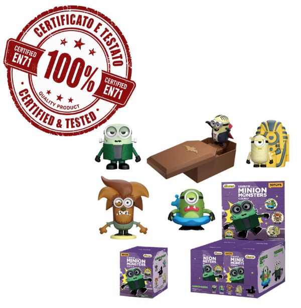 MINIONS MONSTERS Series 8,5cm figurina In Blind Box (10x13,5cm) In espo da 4pz 5ass...x4...x72